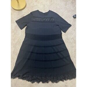 cb Established1962 women 3XL Black Lace knit Dress